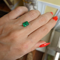 1.64 Ct. Emerald from Zambia Life Style