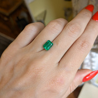1.64 Ct. Emerald from Zambia Life Style