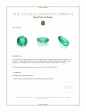 0.80 Ct. Emerald from Zambia Appraisal