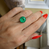 4.86 Ct. Emerald from Ethiopia Life Style