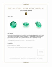 0.76 Ct. Emerald from Zambia Appraisal