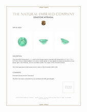 1.11 Ct. Emerald from Brazil Appraisal