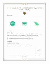 1.00 Ct. Emerald from Brazil Appraisal