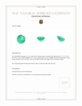 1.05 Ct. Emerald from Brazil Appraisal