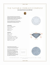 0.40 Ct. Emerald from Zambia 3 D Scan Report
