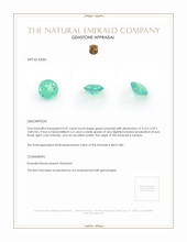 0.41 Ct. Emerald from Zambia Appraisal