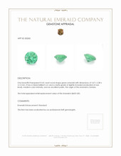 0.42 Ct. Emerald from Zambia Appraisal