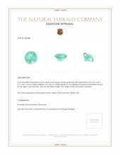 0.43 Ct. Emerald from Zambia Appraisal