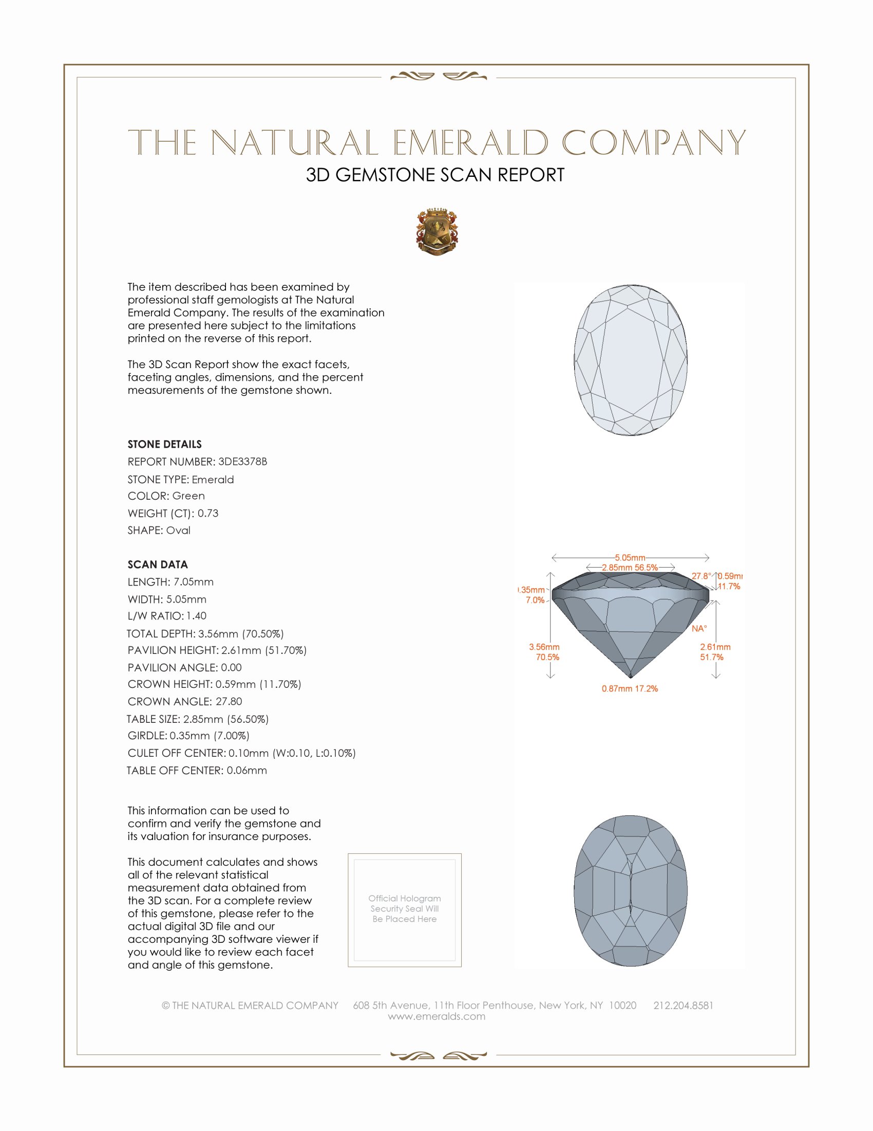 0.73 Ct. Emerald from Ethiopia