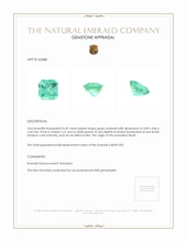 0.49 Ct. Emerald from Brazil Appraisal