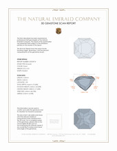 0.55 Ct. Emerald from Brazil 3 D Scan Report