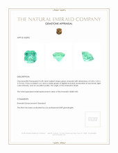 0.58 Ct. Emerald from Brazil Appraisal