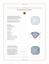 0.58 Ct. Emerald from Brazil 3 D Scan Report
