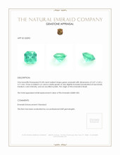 0.58 Ct. Emerald from Brazil Appraisal