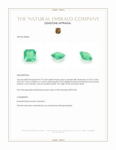 0.79 Ct. Emerald from Brazil Appraisal
