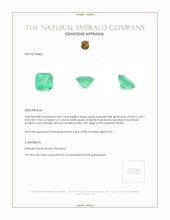 0.87 Ct. Emerald from Brazil Appraisal