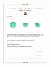 1.04 Ct. Emerald from Brazil Appraisal
