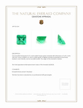 0.76 Ct. Emerald from Zambia Appraisal