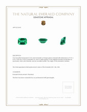 2.35 Ct. Emerald from Zambia Appraisal