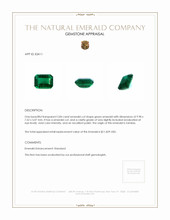 2.84 Ct. Emerald from Zambia Appraisal