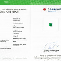 4.79 Ct. Emerald from Zambia Scan Report