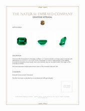6.13 Ct. Emerald from Zambia Appraisal