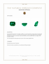 6.13 Ct. Emerald from Zambia Appraisal
