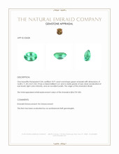 8.97 Ct. Emerald from Brazil Appraisal