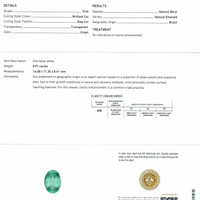 8.97 Ct. Emerald from Brazil Scan Report