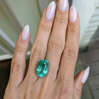 8.97 Ct. Emerald from Brazil Life Style