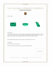 2.78 Ct. Emerald from Zambia Appraisal