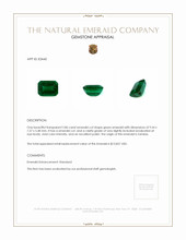 2.86 Ct. Emerald from Zambia Appraisal
