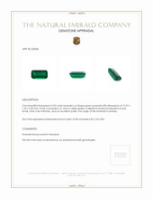 4.93 Ct. Emerald from Zambia Appraisal