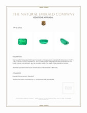 0.85 Ct. Emerald from Zambia Appraisal