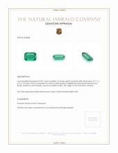 0.87 Ct. Emerald from Zambia Appraisal