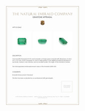 0.95 Ct. Emerald from Zambia Appraisal