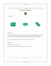 1.12 Ct. Emerald from Zambia Appraisal