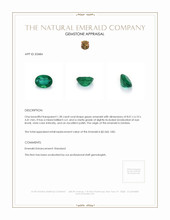 1.28 Ct. Emerald from Zambia Appraisal