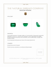 6.57 Ct. Emerald from Zambia Appraisal
