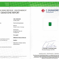 6.57 Ct. Emerald from Zambia Scan Report