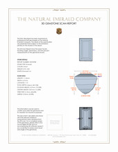 3.84 Ct. Emerald from Colombia 3 D Scan Report