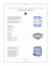 0.69 Ct. Emerald from Zambia 3 D Scan Report