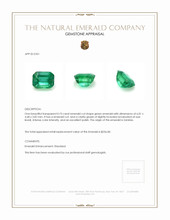 0.73 Ct. Emerald from Zambia Appraisal
