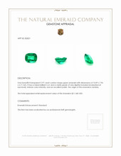 2.97 Ct. Emerald from Zambia Appraisal