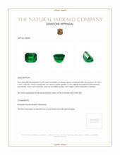 3.28 Ct. Emerald from Zambia Appraisal