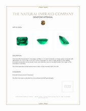 5.13 Ct. Emerald from Colombia Appraisal