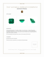 5.36 Ct. Emerald from Colombia - Muzo Appraisal