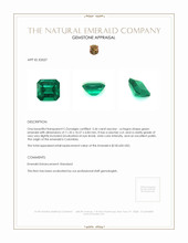 5.36 Ct. Emerald from Colombia Appraisal