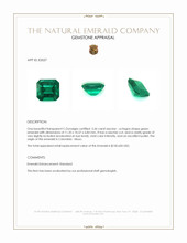 5.36 Ct. Emerald from Colombia - Muzo Appraisal