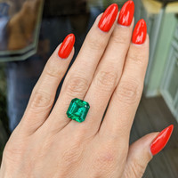 5.36 Ct. Emerald from Colombia Life Style